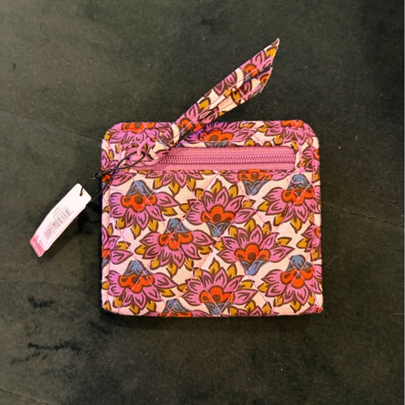 Vera Bradley Pink and Purple Floral Wallet NWT - Picture 2 of 3